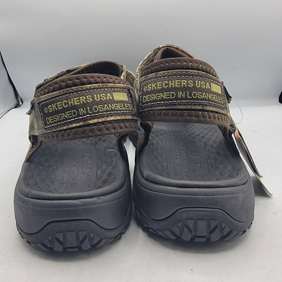 Skechers Relaxed Fit Mens Size 14 Brown Camo Lomell Rip Tide Sandals 204351 - Picture 6 of 16